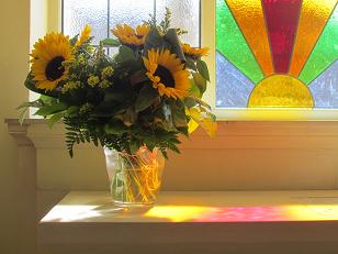 Sacred Heart Stained Glass Window by Wealden Glass